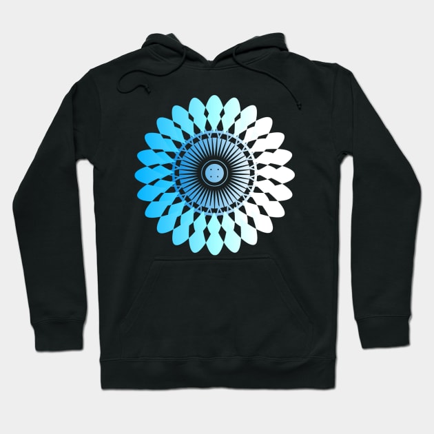 Floral mandala, geometric mandala Hoodie by SAMUEL FORMAS